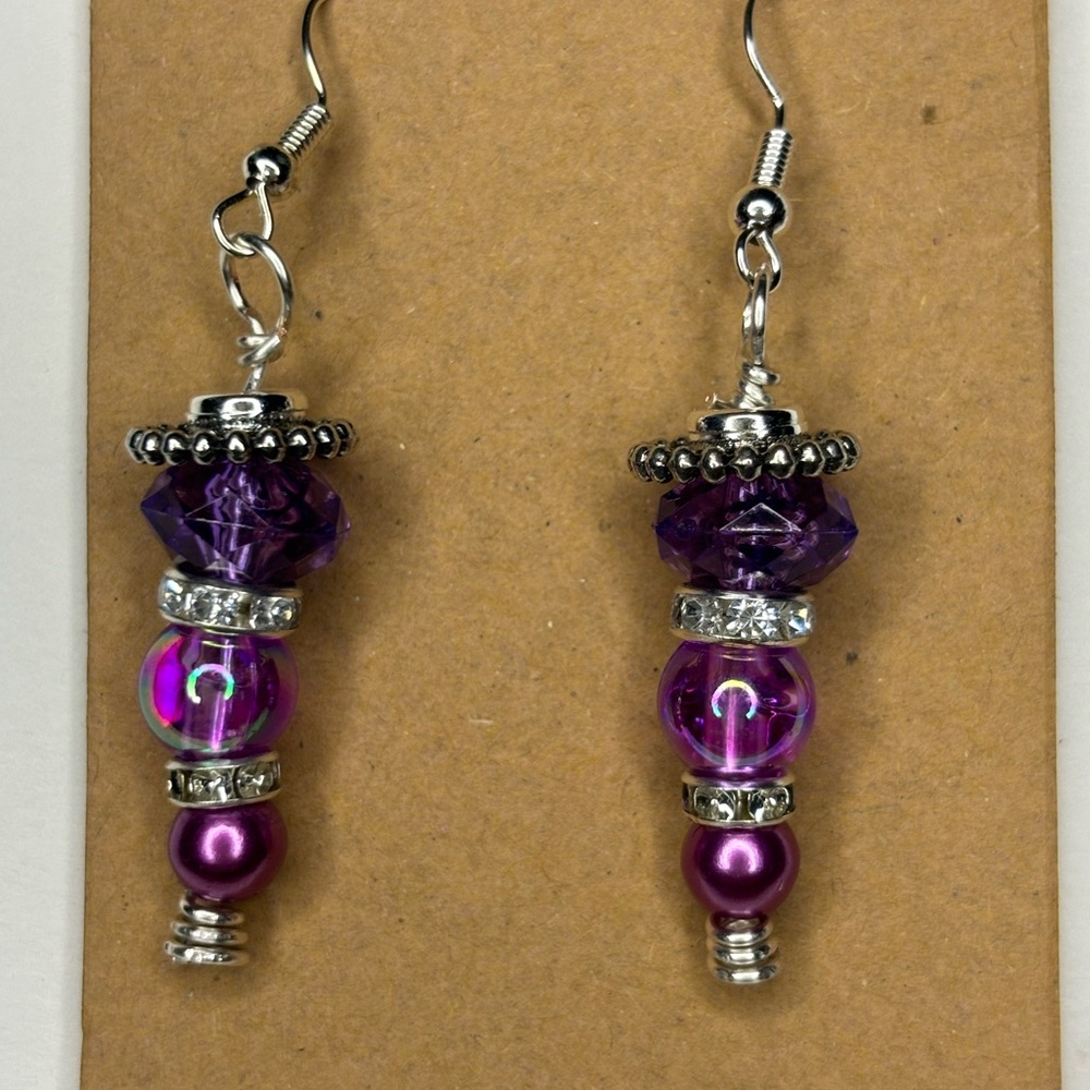 New purple earrings